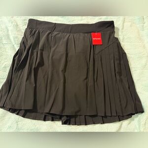 Spanx Black Pleated Skort